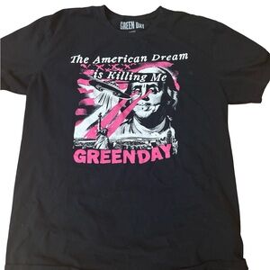 Green Day Black Graphic T-Shirt